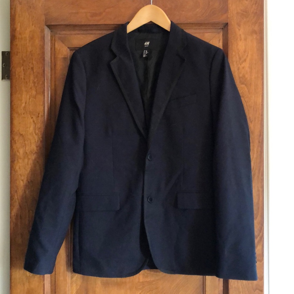H&M Men’s Navy Slim Fit Blazer